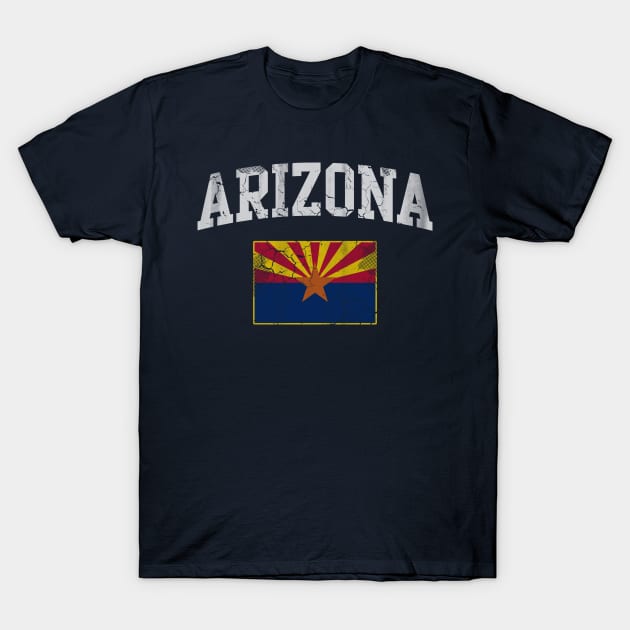 Arizona State Flag Vintage Fade T-Shirt by E